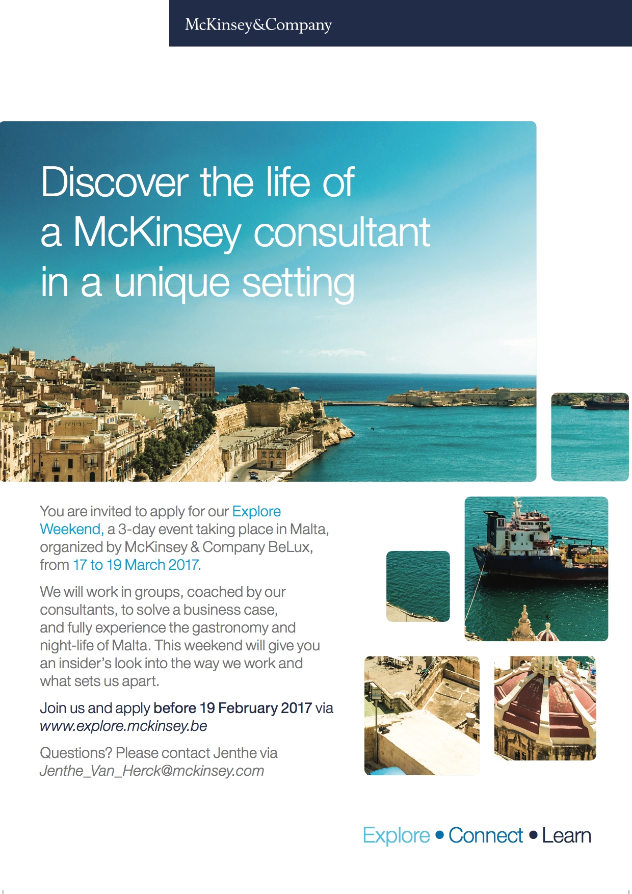 McKinsey & Company Explore Weekend