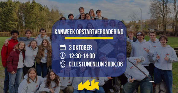 Kanweek opstartvergadering