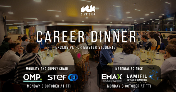 Career Dinner: Materiaalkunde en Mobility & Supply Chain Engineering